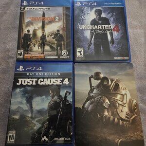 PS4 - 4 Games (Fallout 76/Just Cause 4 ++)